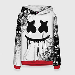 Толстовка-худи женская Marshmello, цвет: 3D-красный