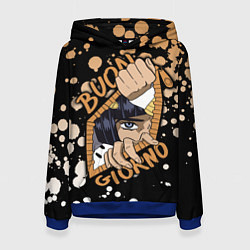 Толстовка-худи женская JoJo Bizarre Adventure, цвет: 3D-синий