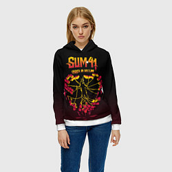 Толстовка-худи женская SUM41 OID, цвет: 3D-белый — фото 2