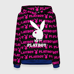 Толстовка-худи женская PLAYBOY, цвет: 3D-синий