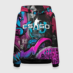 Толстовка-худи женская CS GO - Fever Dream, цвет: 3D-черный