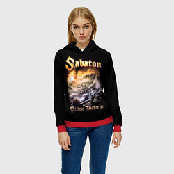 Толстовка-худи женская SABATON, цвет: 3D-красный — фото 2