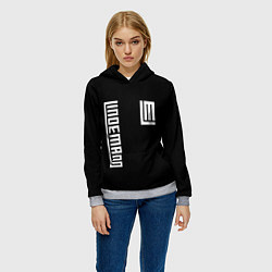 Толстовка-худи женская LINDEMANN, цвет: 3D-меланж — фото 2