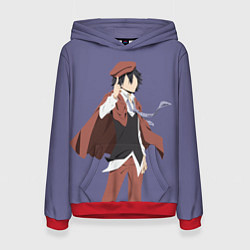 Толстовка-худи женская Ranpo Edogawa, цвет: 3D-красный