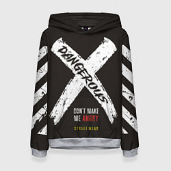 Толстовка-худи женская Off-White: Dangerous, цвет: 3D-меланж