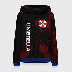 Толстовка-худи женская UMBRELLA CORP, цвет: 3D-синий