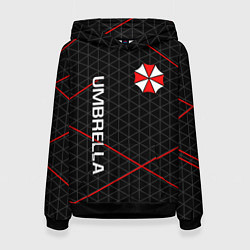 Толстовка-худи женская UMBRELLA CORP, цвет: 3D-черный