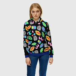 Толстовка-худи женская STRANGER THINGS, цвет: 3D-синий — фото 2