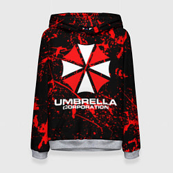 Толстовка-худи женская Umbrella Corporation, цвет: 3D-меланж