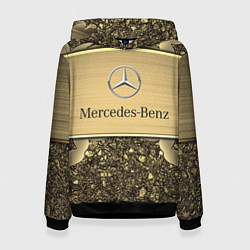 Толстовка-худи женская MERCEDES GOLD, цвет: 3D-черный