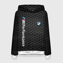 Толстовка-худи женская BMW PERFORMANCE, цвет: 3D-белый