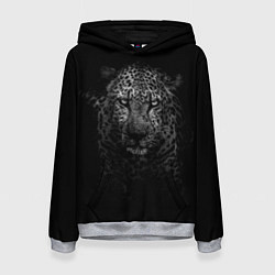 Толстовка-худи женская Леопард, цвет: 3D-меланж