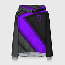 Толстовка-худи женская Juventus F C, цвет: 3D-меланж