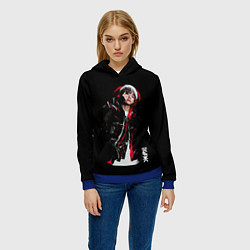 Толстовка-худи женская BTS, цвет: 3D-синий — фото 2