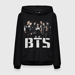 Толстовка-худи женская BTS, цвет: 3D-черный