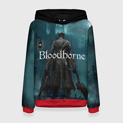 Толстовка-худи женская Bloodborne, цвет: 3D-красный