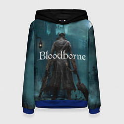 Толстовка-худи женская Bloodborne, цвет: 3D-синий