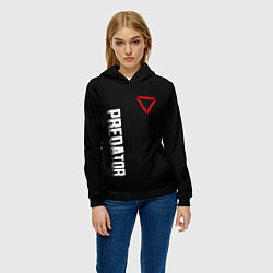 Толстовка-худи женская PREDATOR, цвет: 3D-черный — фото 2