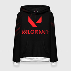 Толстовка-худи женская VALORANT, цвет: 3D-белый