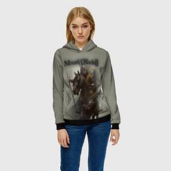 Толстовка-худи женская Mount and Blade 2, цвет: 3D-черный — фото 2