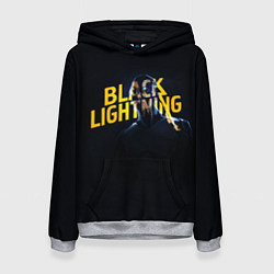 Толстовка-худи женская Black Lightning - Thunder, цвет: 3D-меланж