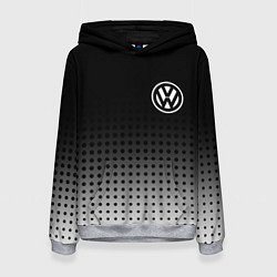 Толстовка-худи женская Volkswagen, цвет: 3D-меланж