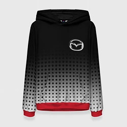 Толстовка-худи женская Mazda, цвет: 3D-красный