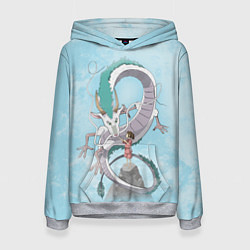 Толстовка-худи женская Унесённые призраками, цвет: 3D-меланж