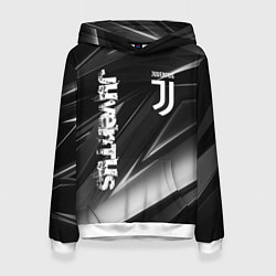 Толстовка-худи женская JUVENTUS, цвет: 3D-белый