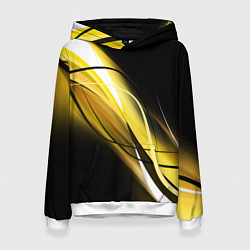 Толстовка-худи женская GEOMETRY STRIPES, цвет: 3D-белый