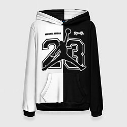 Толстовка-худи женская Michael Jordan 23, цвет: 3D-черный
