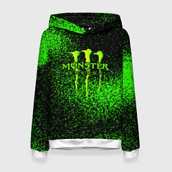 Толстовка-худи женская MONSTER ENERGY, цвет: 3D-белый