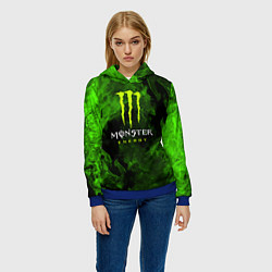 Толстовка-худи женская MONSTER ENERGY, цвет: 3D-синий — фото 2