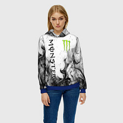Толстовка-худи женская MONSTER ENERGY, цвет: 3D-синий — фото 2