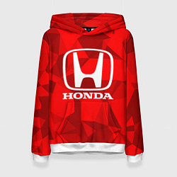 Толстовка-худи женская HONDA, цвет: 3D-белый