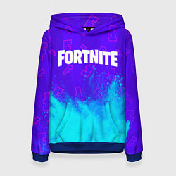 Толстовка-худи женская FORTNITE ФОРТНАЙТ, цвет: 3D-синий