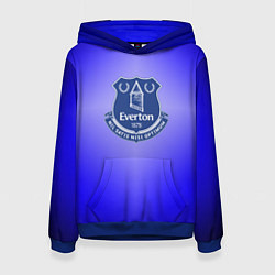 Толстовка-худи женская Эвертон 3D, цвет: 3D-синий