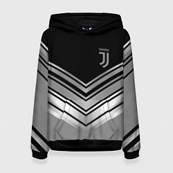 Толстовка-худи женская JUVENTUS, цвет: 3D-черный