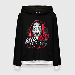 Толстовка-худи женская БУМАЖНЫЙ ДОМ, цвет: 3D-белый