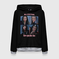 Толстовка-худи женская BLACKPINK, цвет: 3D-меланж
