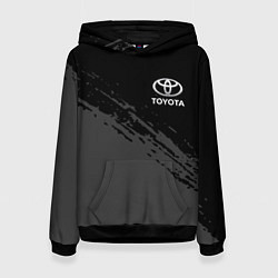 Толстовка-худи женская TOYOTA, цвет: 3D-черный