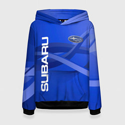 Толстовка-худи женская SUBARU, цвет: 3D-черный