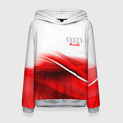 Толстовка-худи женская AUDI, цвет: 3D-меланж