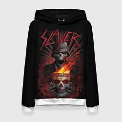 Толстовка-худи женская Slayer, цвет: 3D-белый