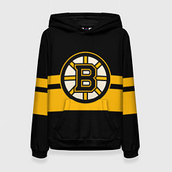 Толстовка-худи женская BOSTON BRUINS NHL, цвет: 3D-черный