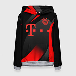 Толстовка-худи женская FC Bayern Munchen, цвет: 3D-меланж