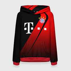 Толстовка-худи женская FC Bayern Munchen Форма, цвет: 3D-красный