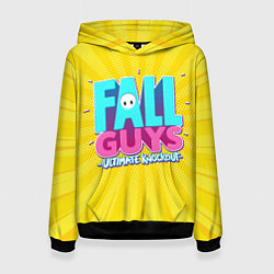 Толстовка-худи женская Fall Guys, цвет: 3D-черный