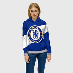 Толстовка-худи женская Chelsea SPORT, цвет: 3D-меланж — фото 2