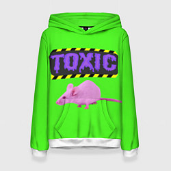 Толстовка-худи женская Toxic, цвет: 3D-белый